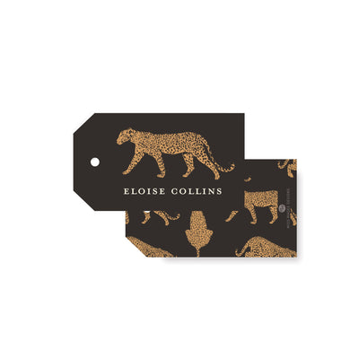 Cheetah Angled Gift Tag
