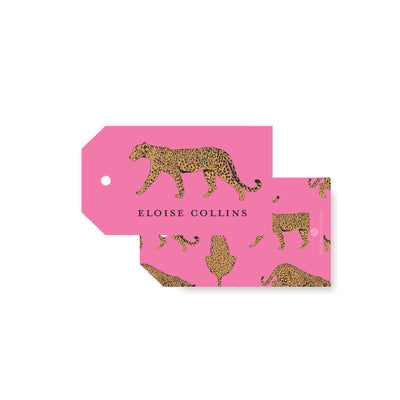 Cheetah Angled Gift Tag