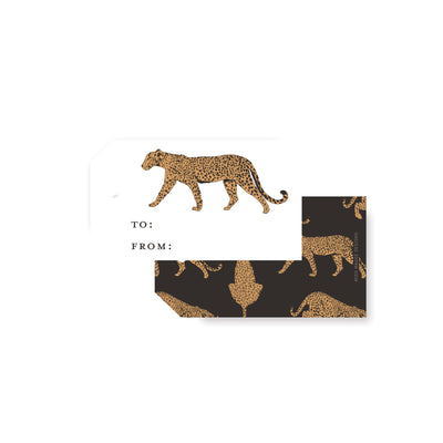 Cheetah Angled Gift Tag