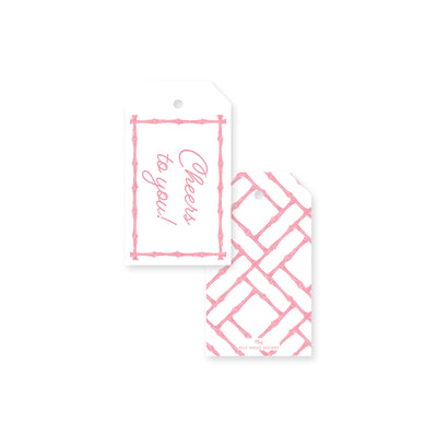 Bamboo Pattern Angled Gift Tag