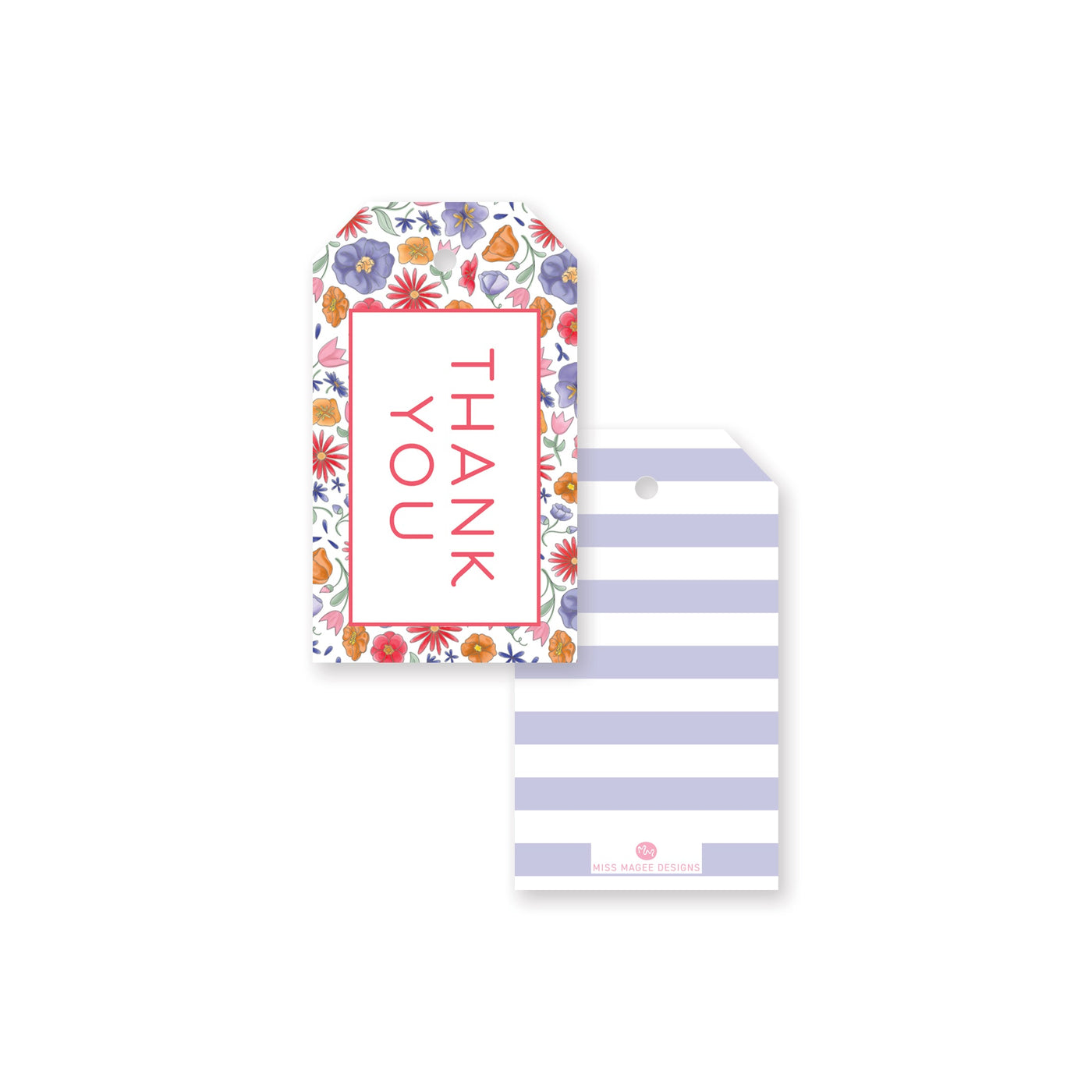 Wild Flowers Angled Gift Tag