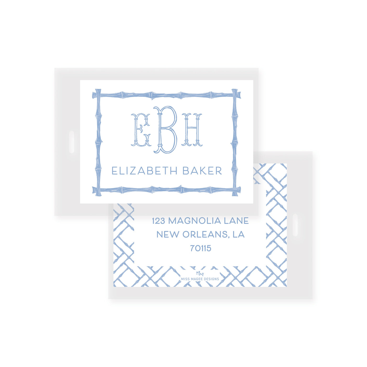 Bamboo Pattern Bag Tag