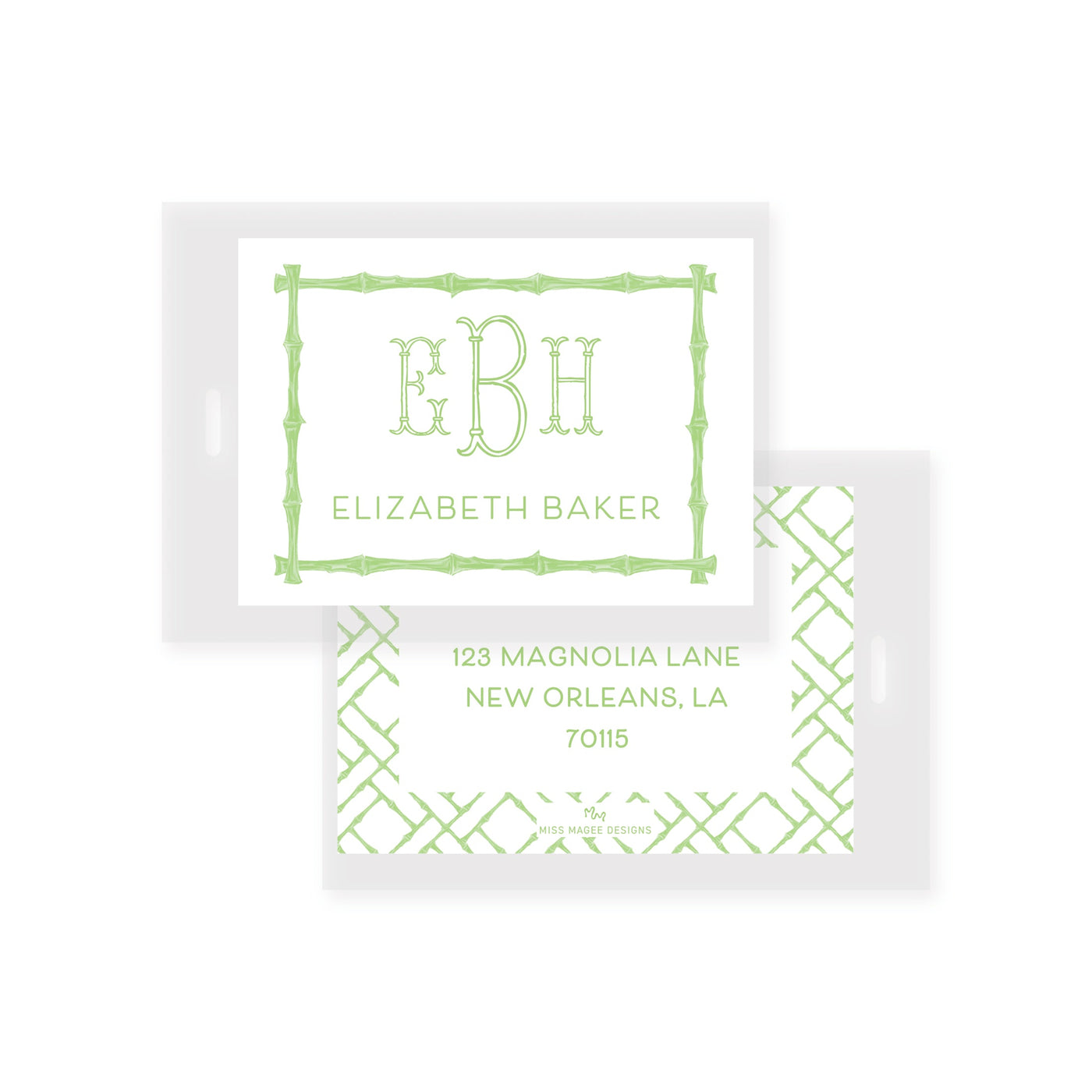 Bamboo Pattern Bag Tag
