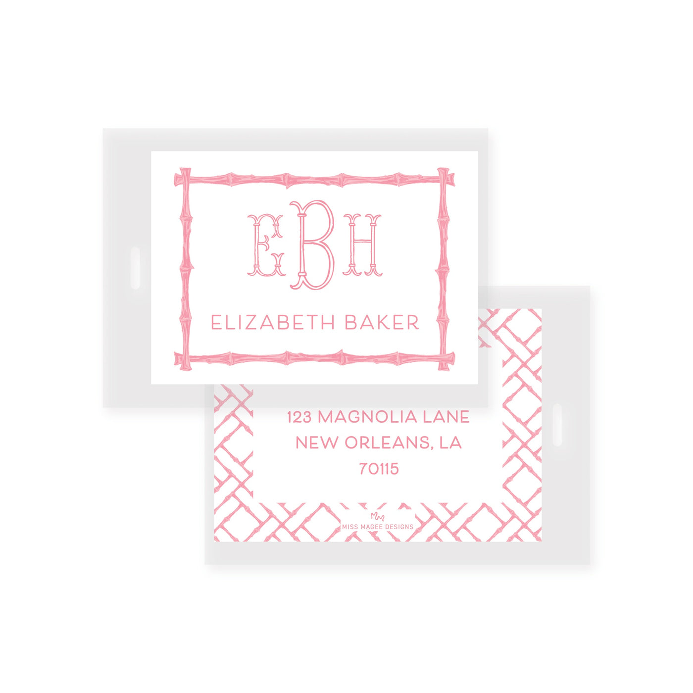 Bamboo Pattern Bag Tag