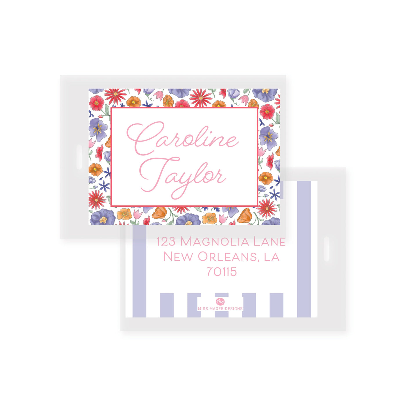 Wild Flowers Bag Tag