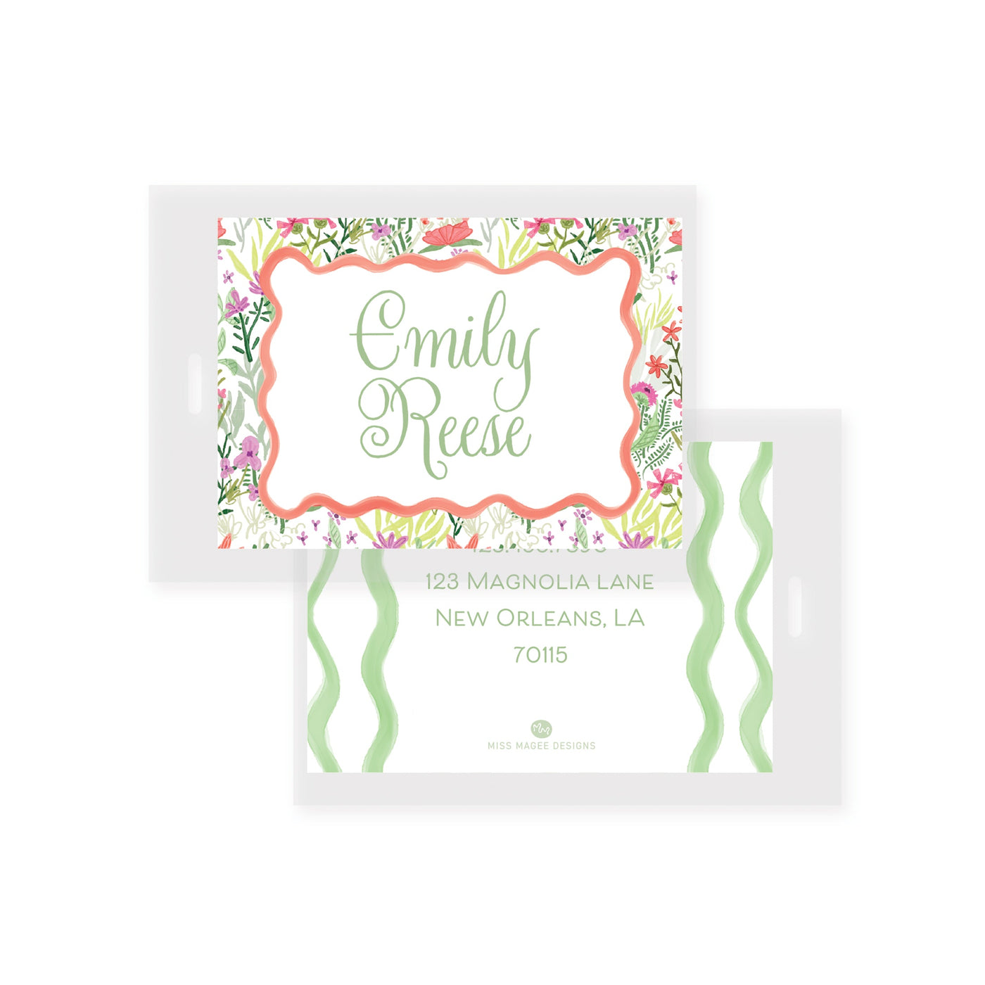 Whimsy Flowers Bag Tag