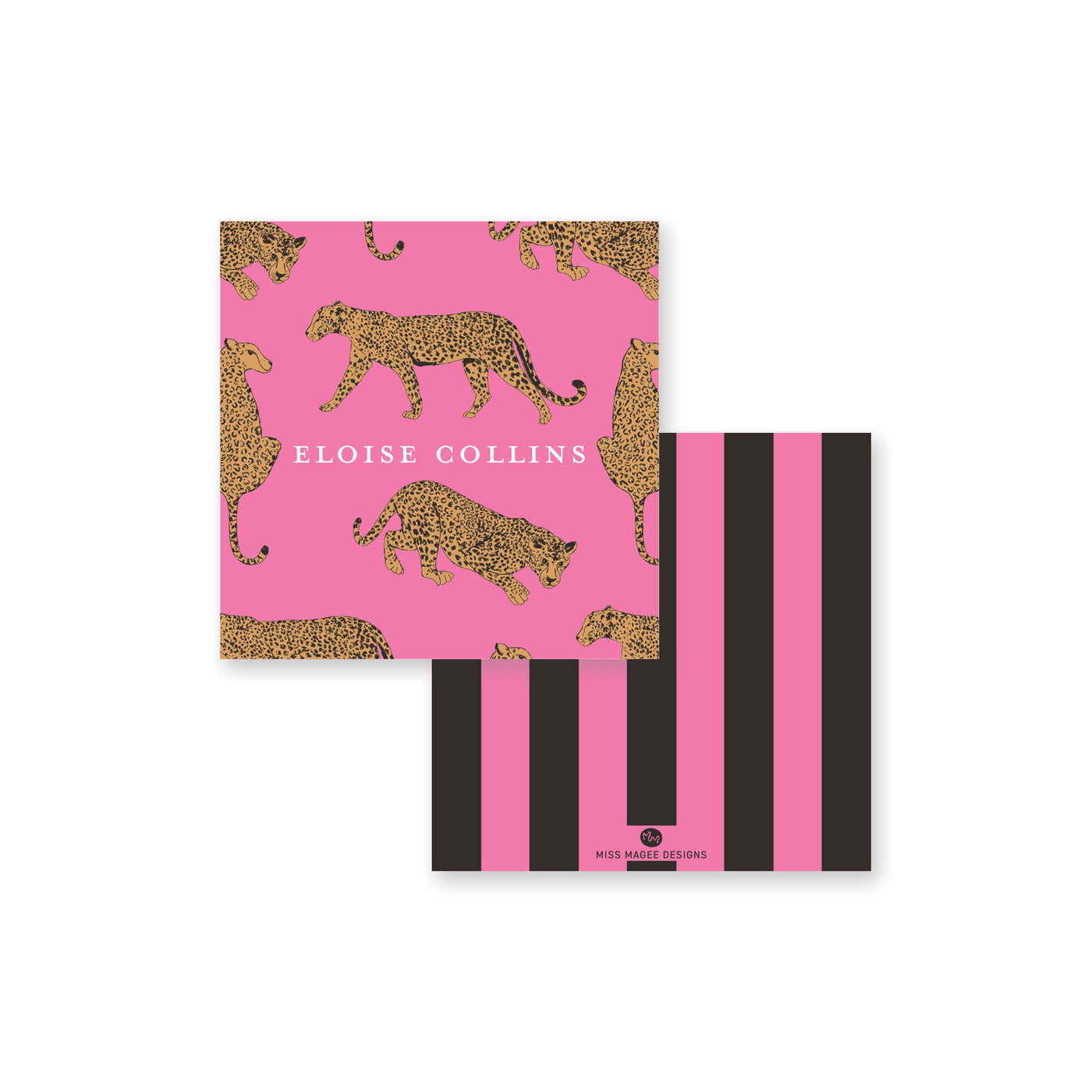 Cheetah Pattern Calling Card