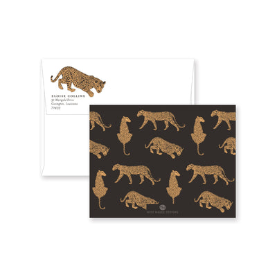 Cheetah Centered Note Card