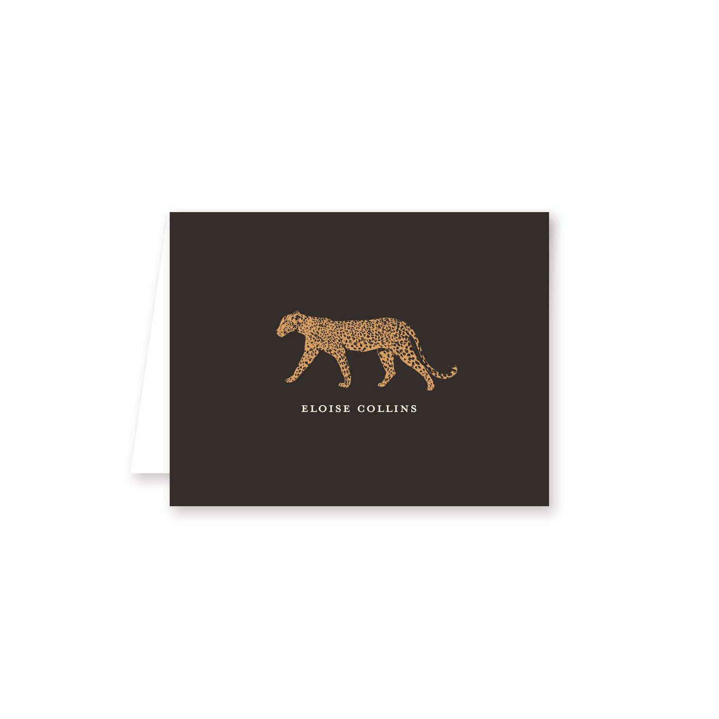 Cheetah Single Folded Note Card