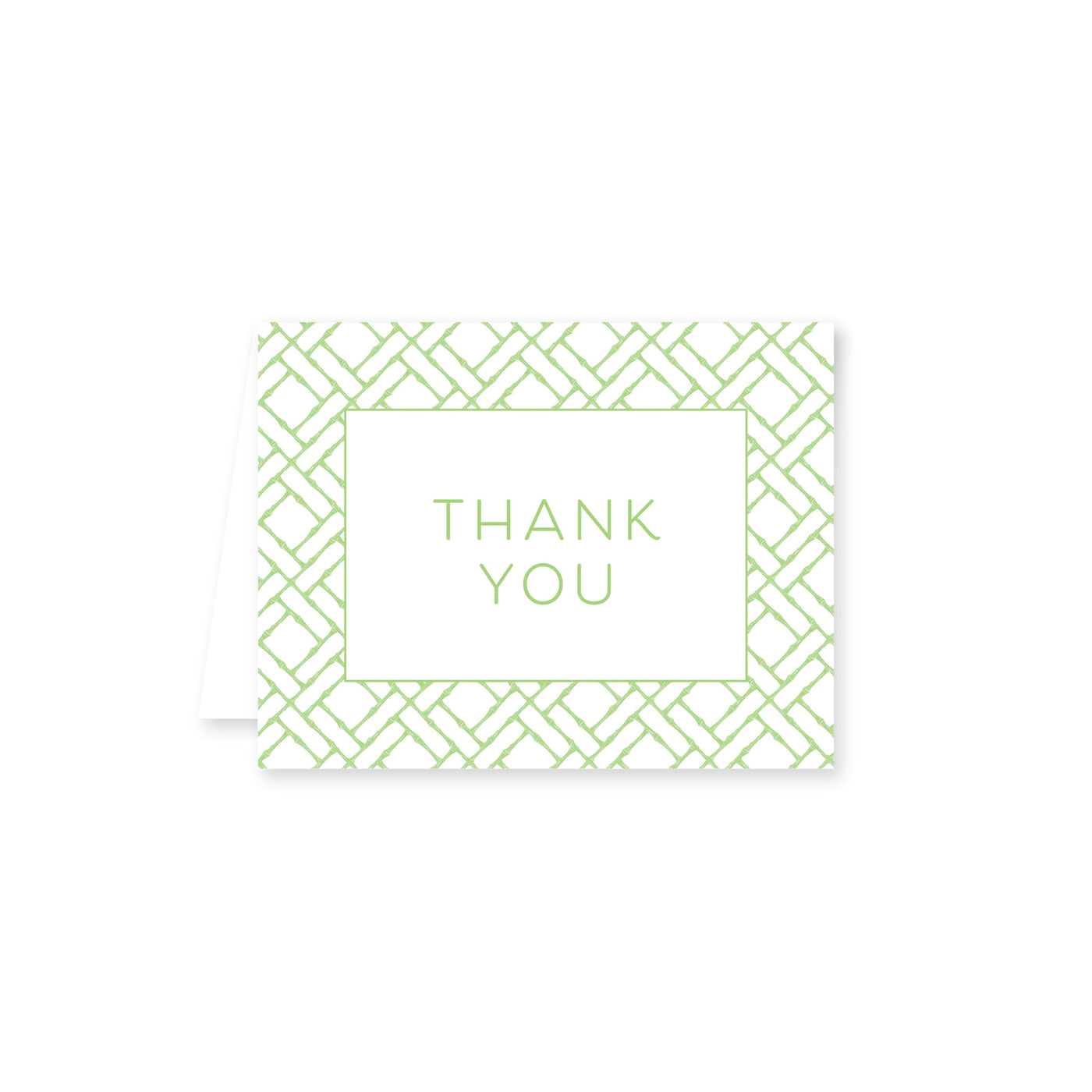 Bamboo Pattern Folded Note Card P