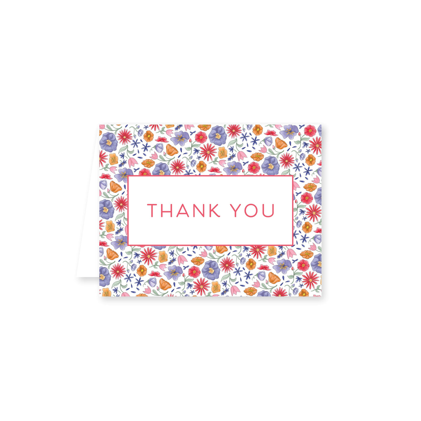 Wild Flowers Folded Note Card