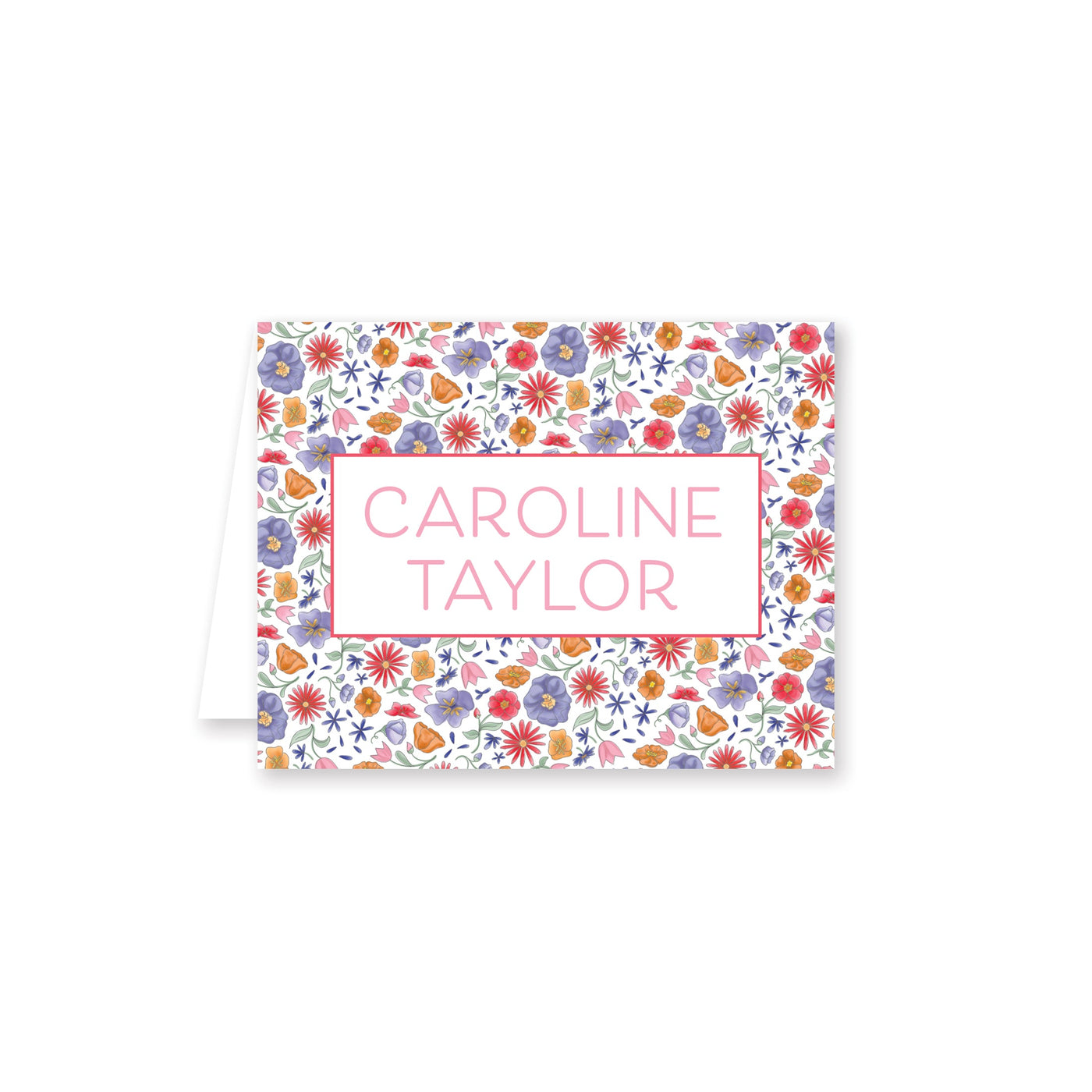 Wild Flowers Folded Note Card