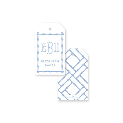 Bamboo Pattern Angled Gift Tag