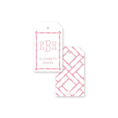 Bamboo Pattern Angled Gift Tag