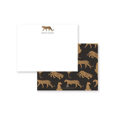 Cheetah Centered Note Card