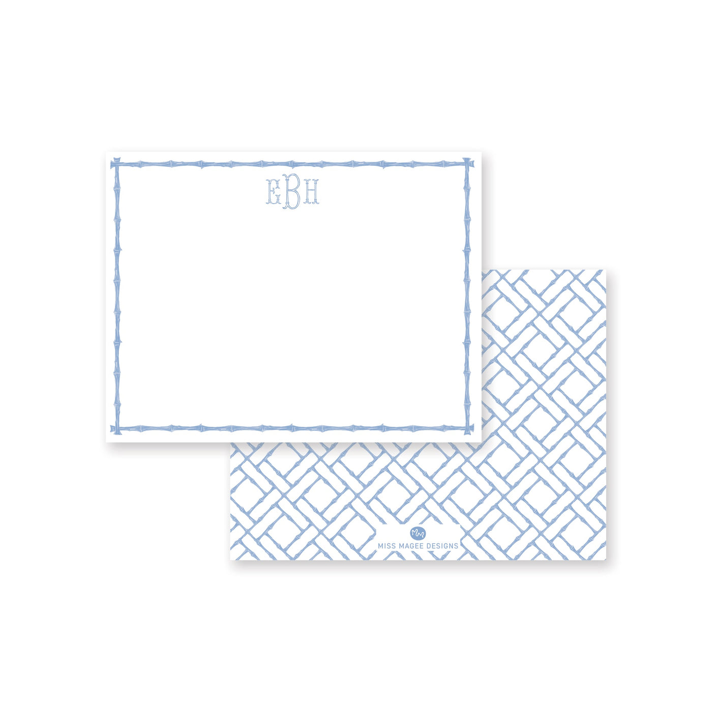 Bamboo Pattern Note Card