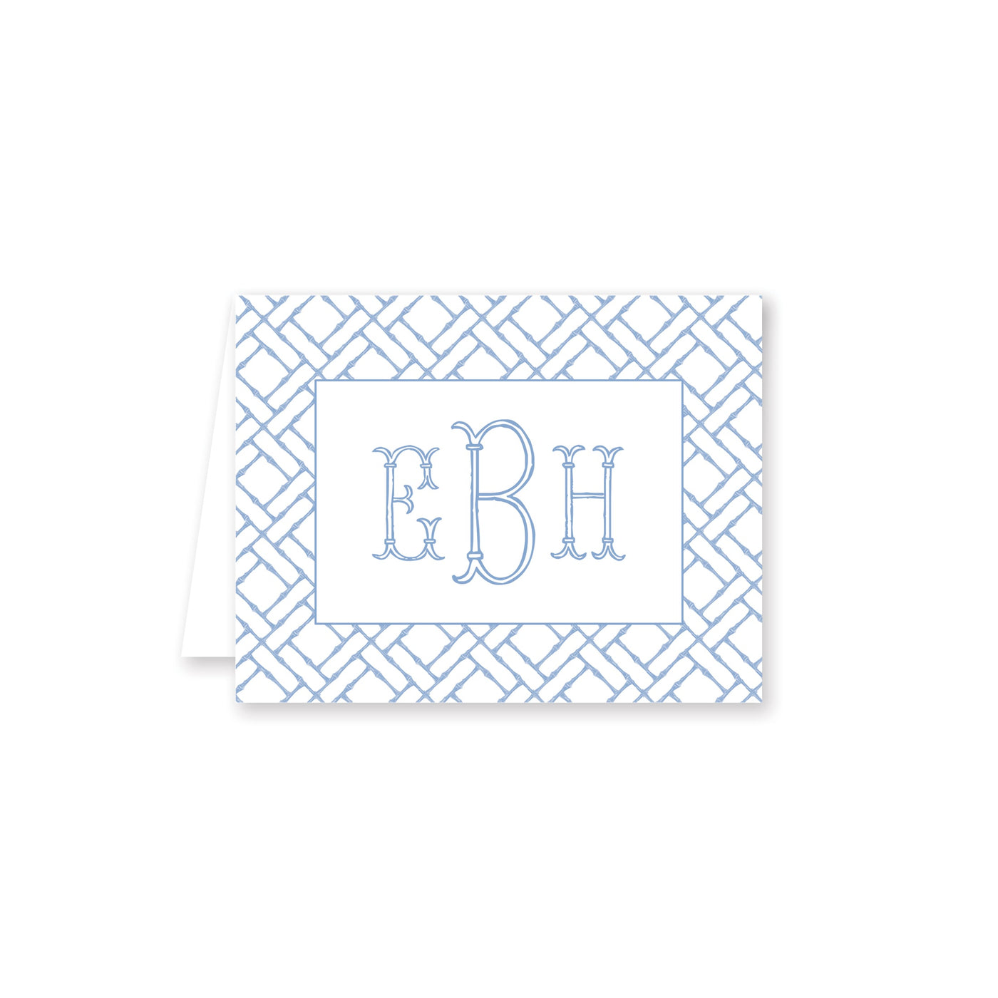 Bamboo Pattern Folded Note Card P