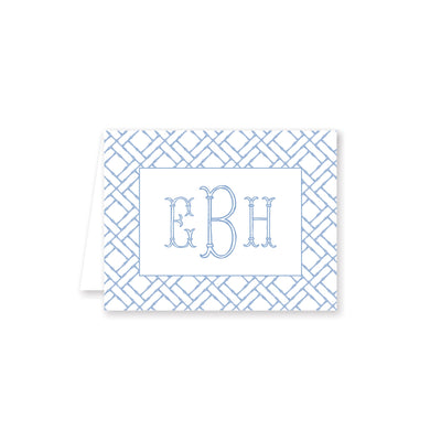 Bamboo Pattern Folded Note Card P
