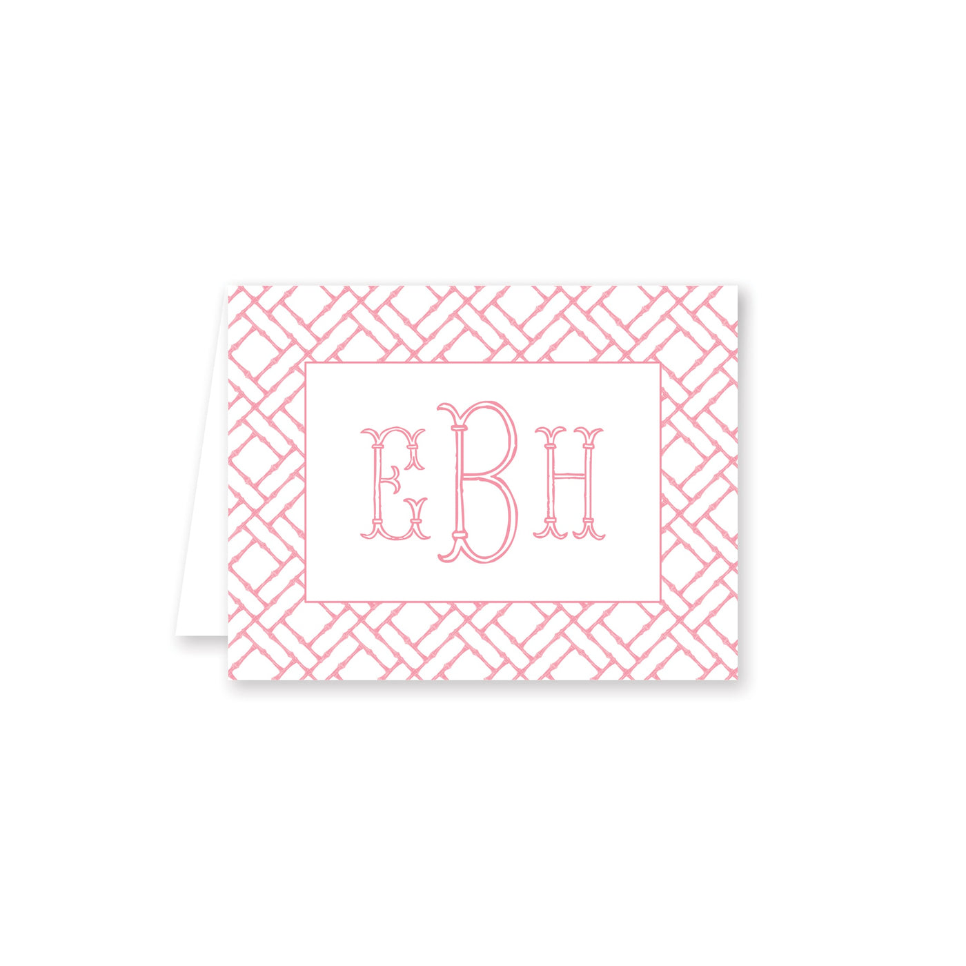 Bamboo Pattern Folded Note Card P