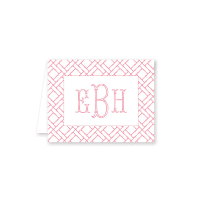Bamboo Pattern Folded Note Card P