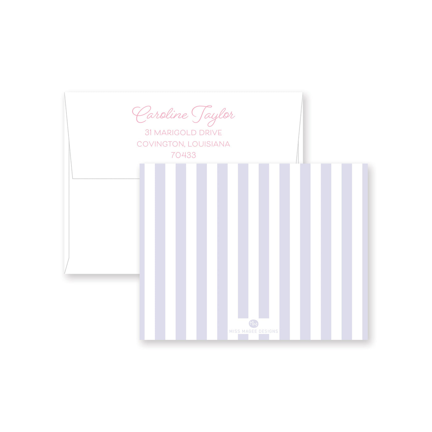 Wild Flowers Folded Note Card