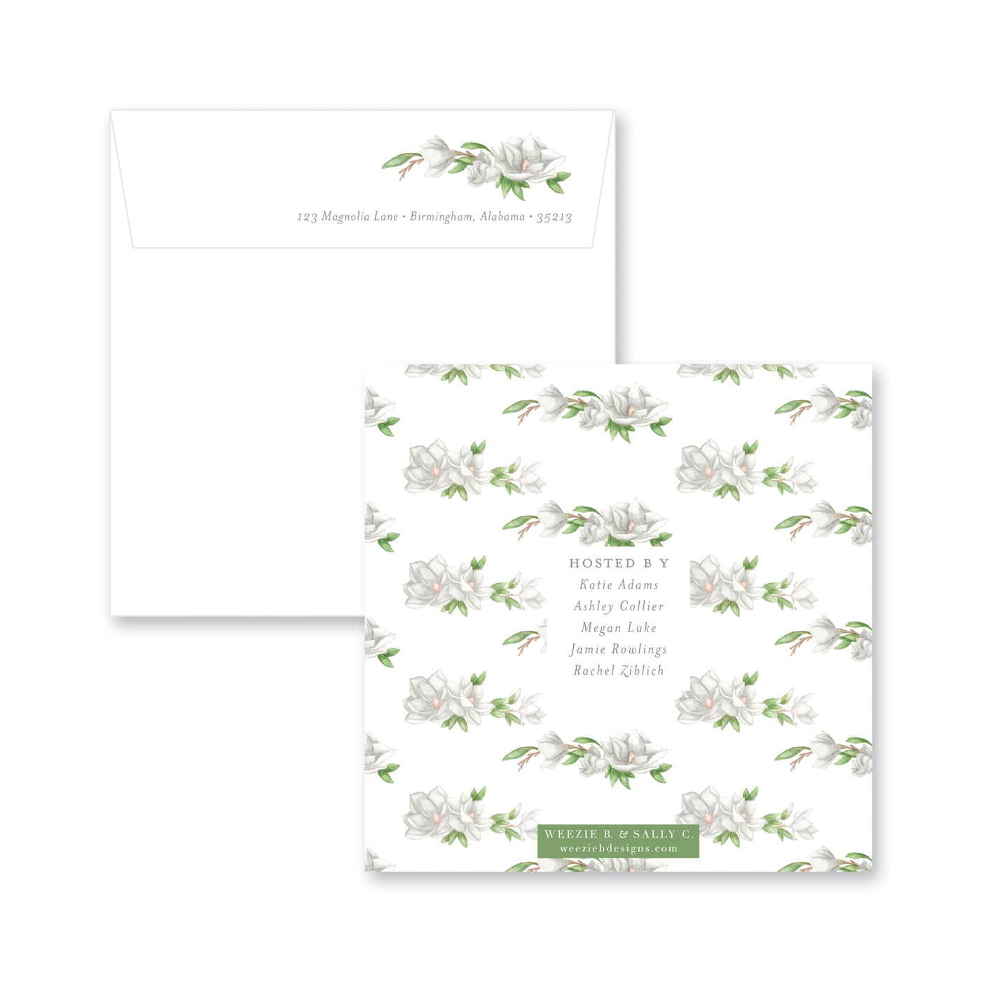 Magnolia Watercolor Baby Shower