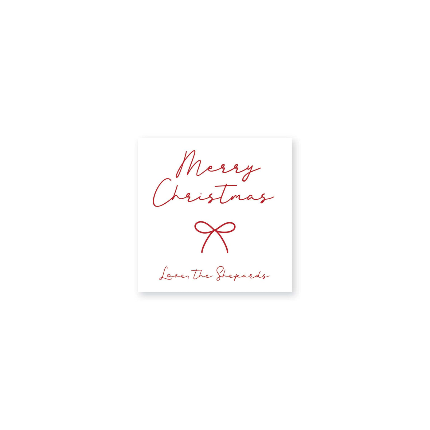 Merry and Bright Christmas Stickers