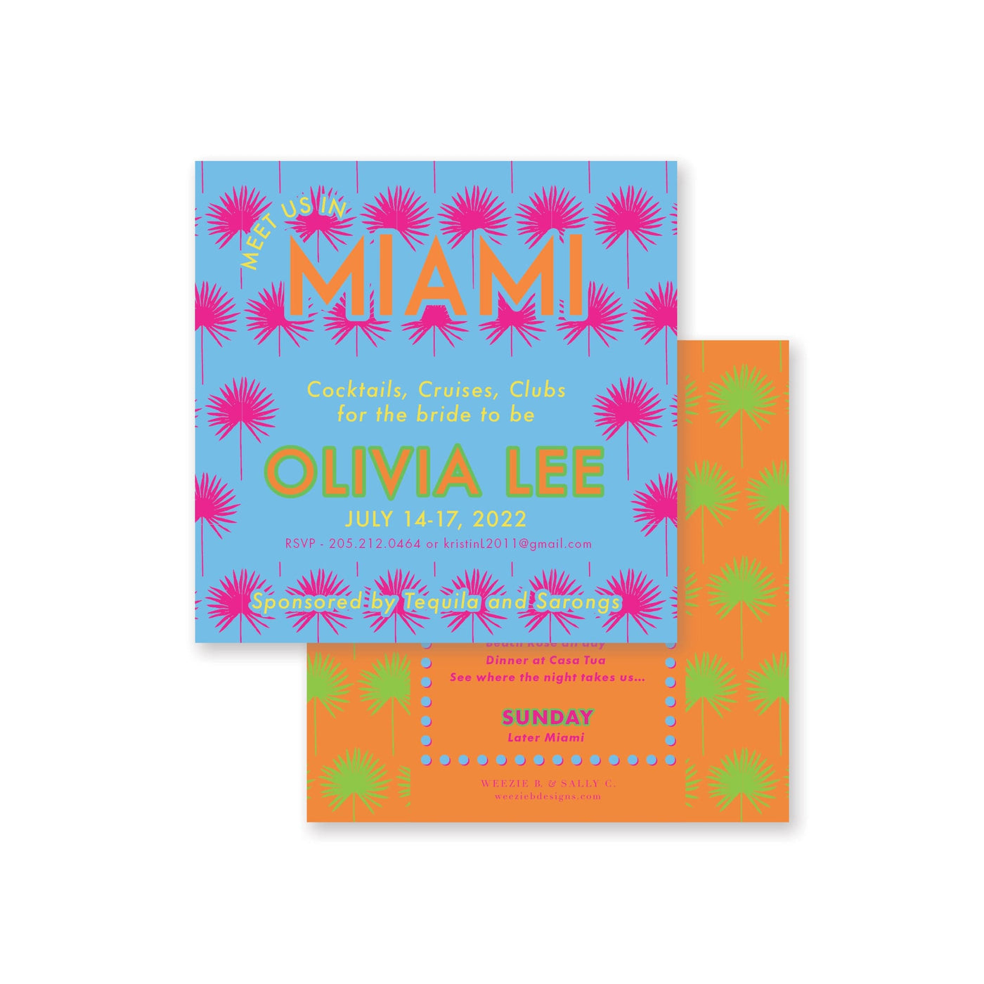 Miami Palm Fun Bachelorette