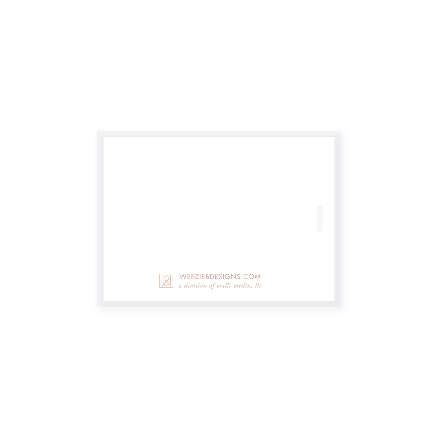 Weezie B. Designs | Greek Key Border Monogram Bag Tag