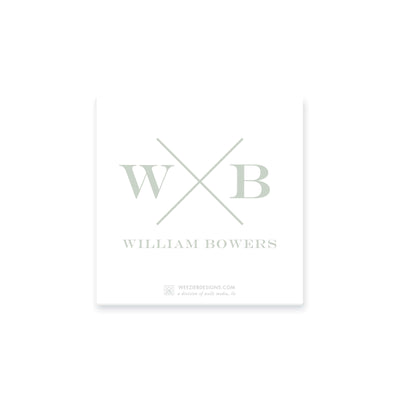 Weezie B. Designs | Block X With Name and Monogram Notepads