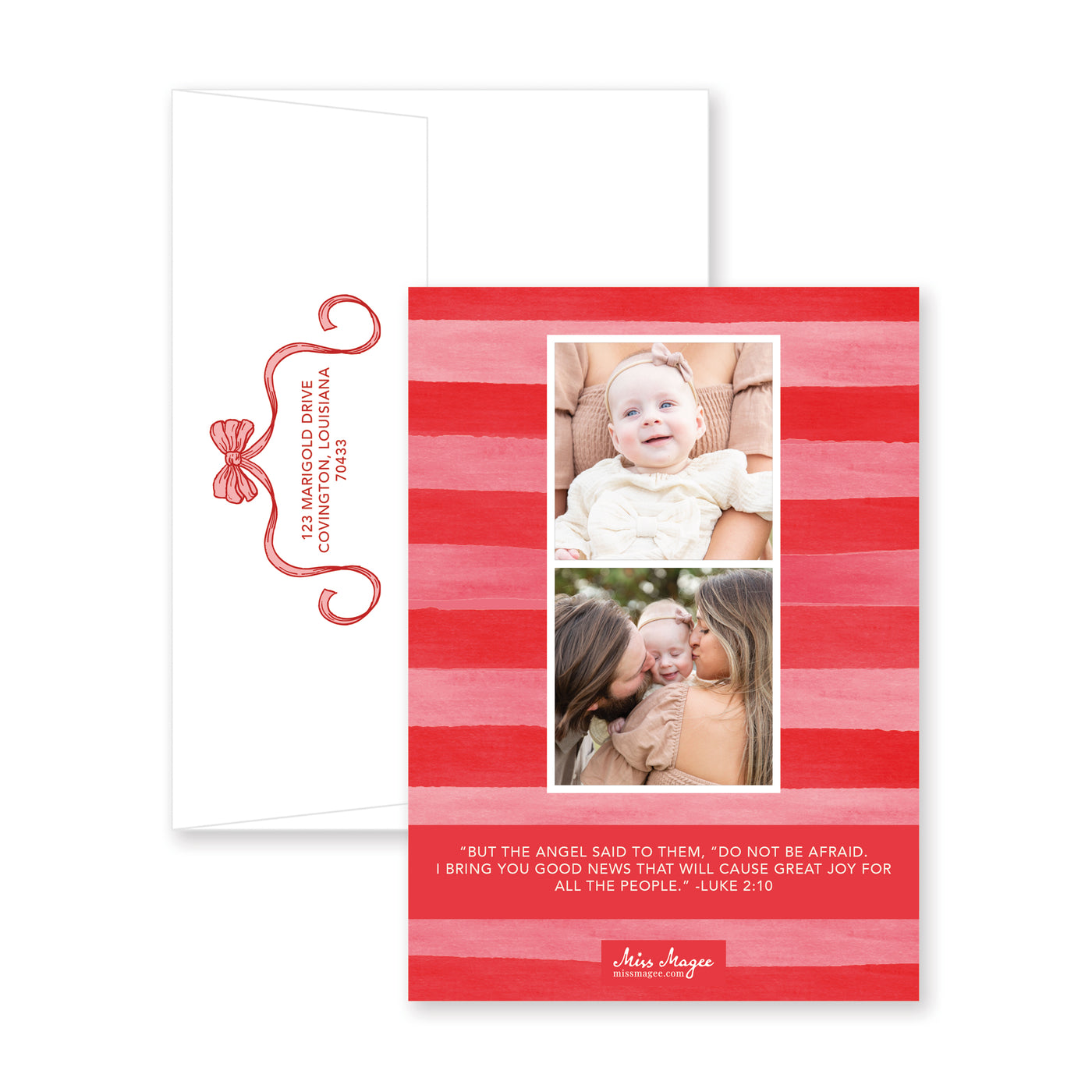 Antique Frame Monochrome Christmas Card