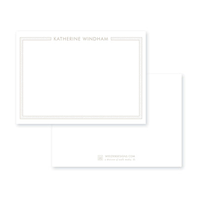 Dot Line Flat Note Card