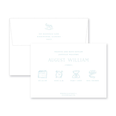 Nursery Frame II Birth Announcement