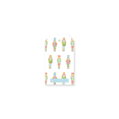 Watercolor Nutcrackers Christmas Gift Tag