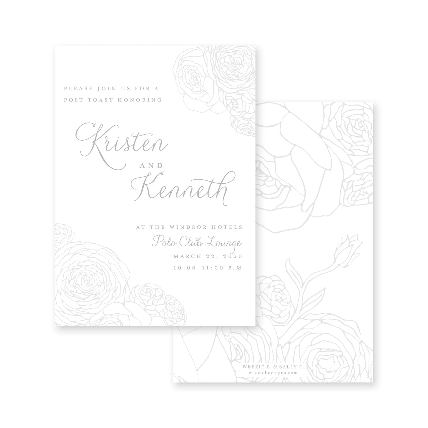 Shaw Post Toast Invitation