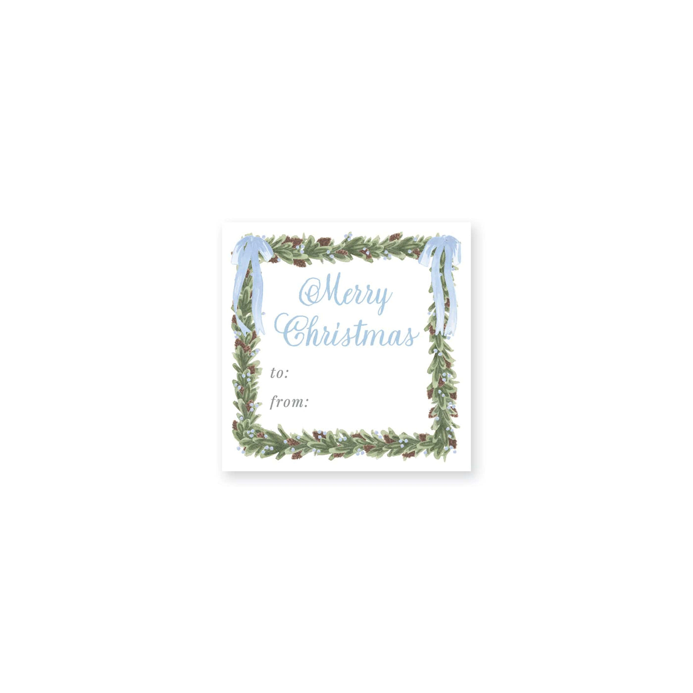 Pinecone Wreath Christmas Stickers