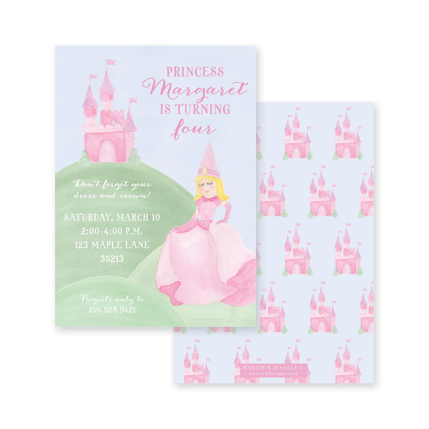 Watercolor Princess Birthday