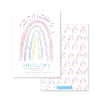 Rainbow Watercolor Birthday