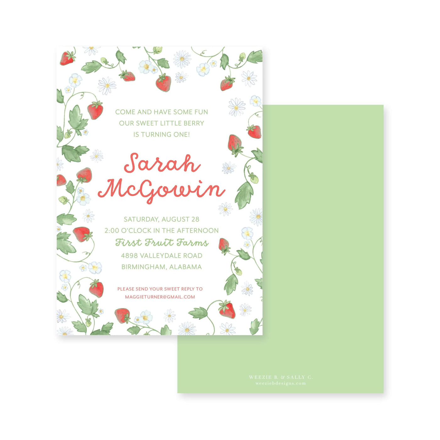 Strawberry Blooms Birthday
