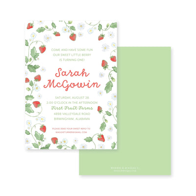 Strawberry Blooms Birthday