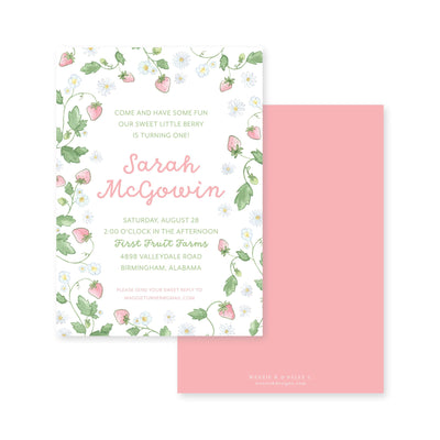 Strawberry Blooms Birthday