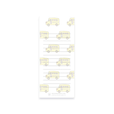 School Bus Notepad