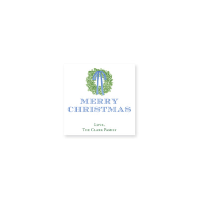Simple Wreath Christmas Stickers
