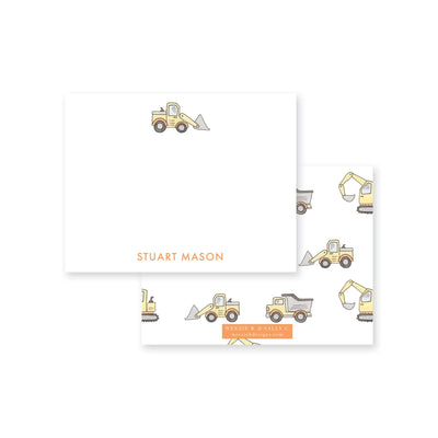 Weezie B. Designs |  Construction Flat Notecard