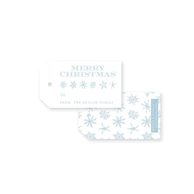 Snowflakes Christmas Gift Tag