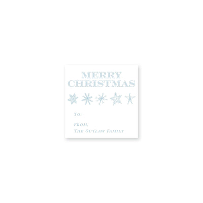 Snowflake Christmas Stickers