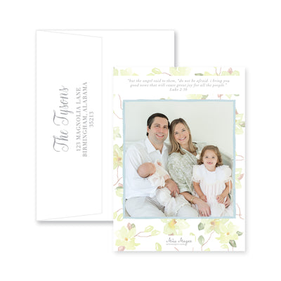 Magnolia Wreath And Ribbon Christmas