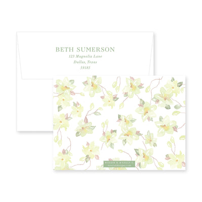 Southern Magnolia Flat Note Card