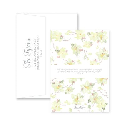 Magnolia Wreath And Ribbon Christmas
