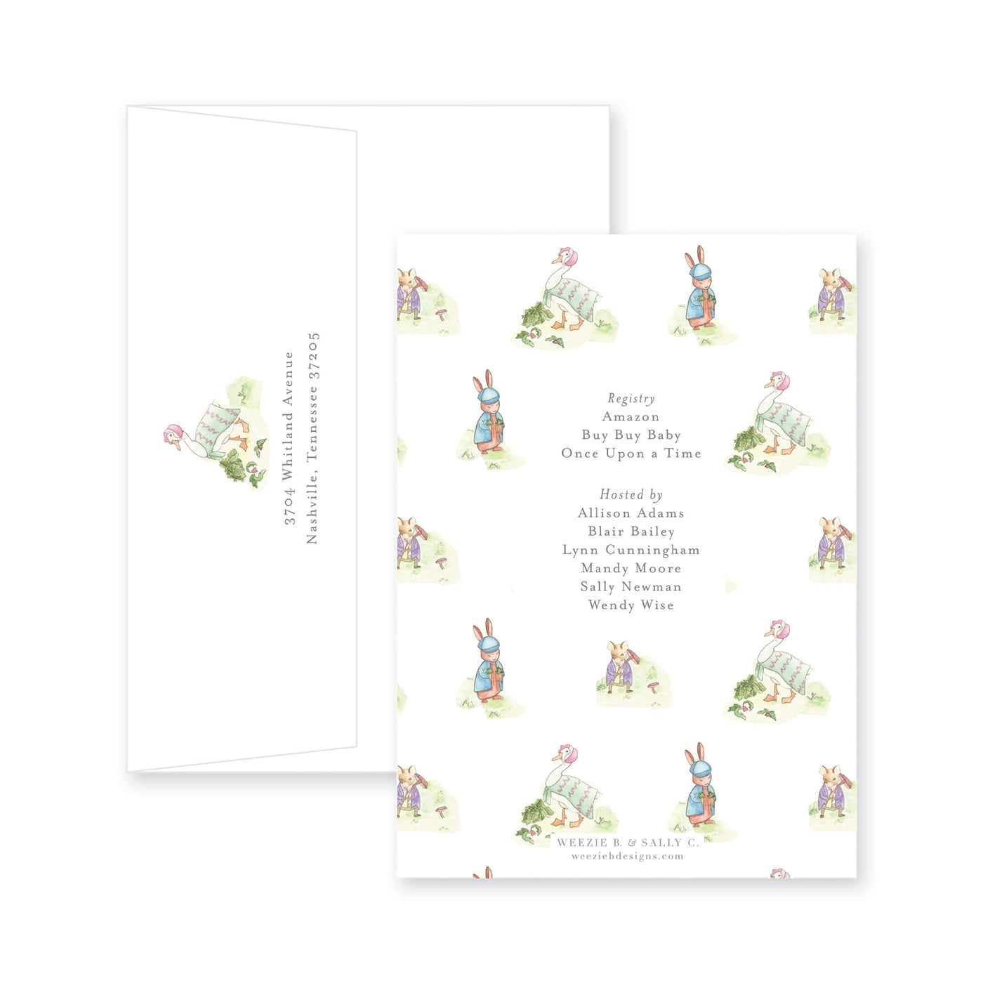 Story Book Rabbit Baby Shower